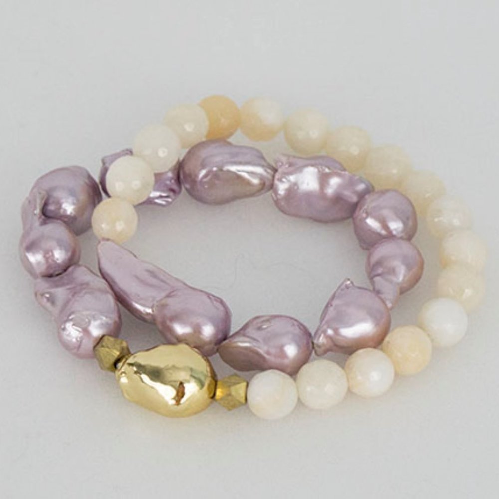 Bracelet Stretch double wrap style